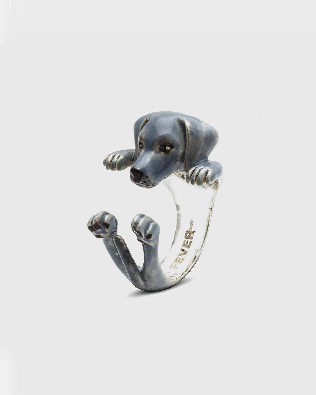 BAGUE HUG WEIMARANER / ÉMAIL
