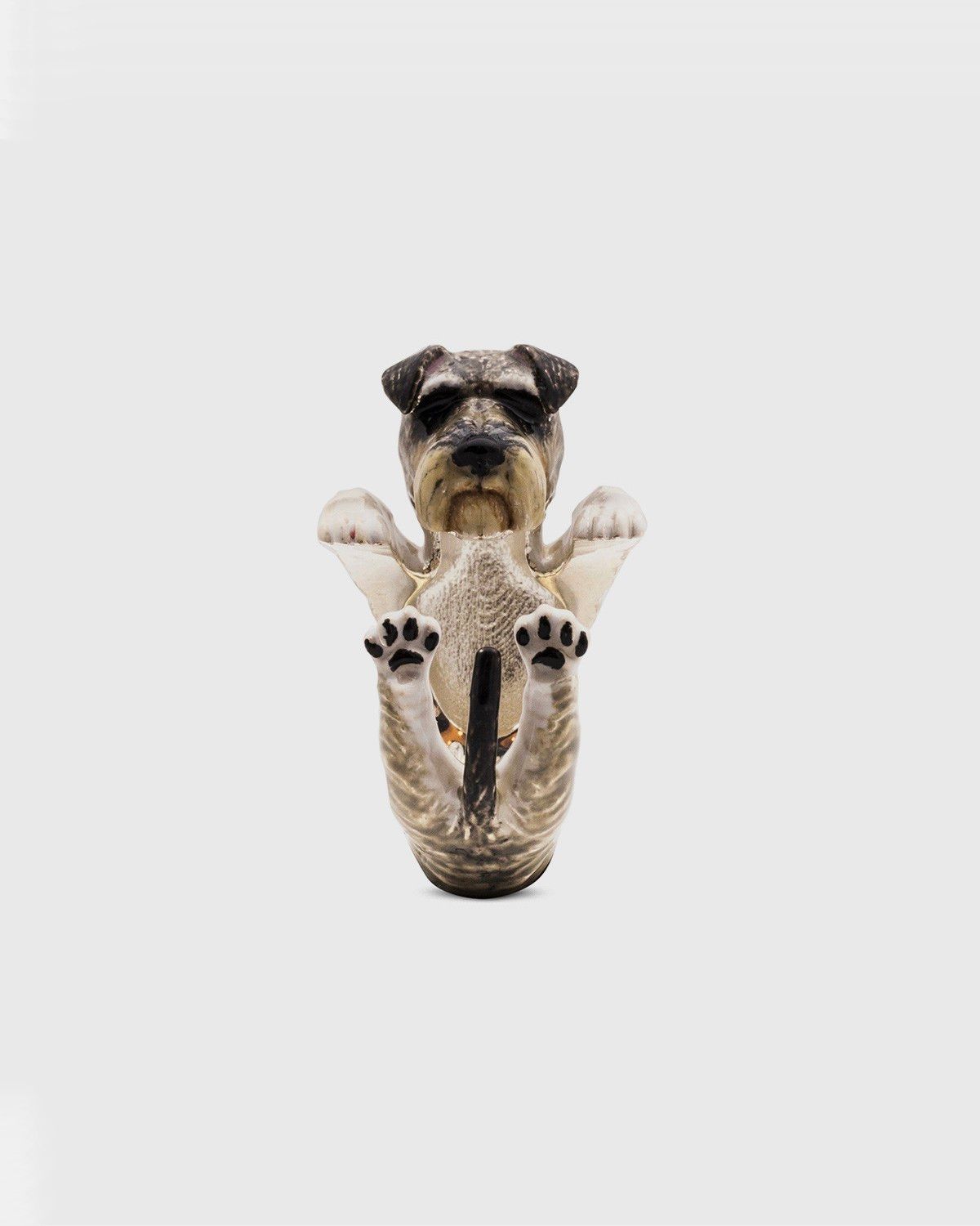 BAGUE HUG SCHNAUZER / ÉMAIL