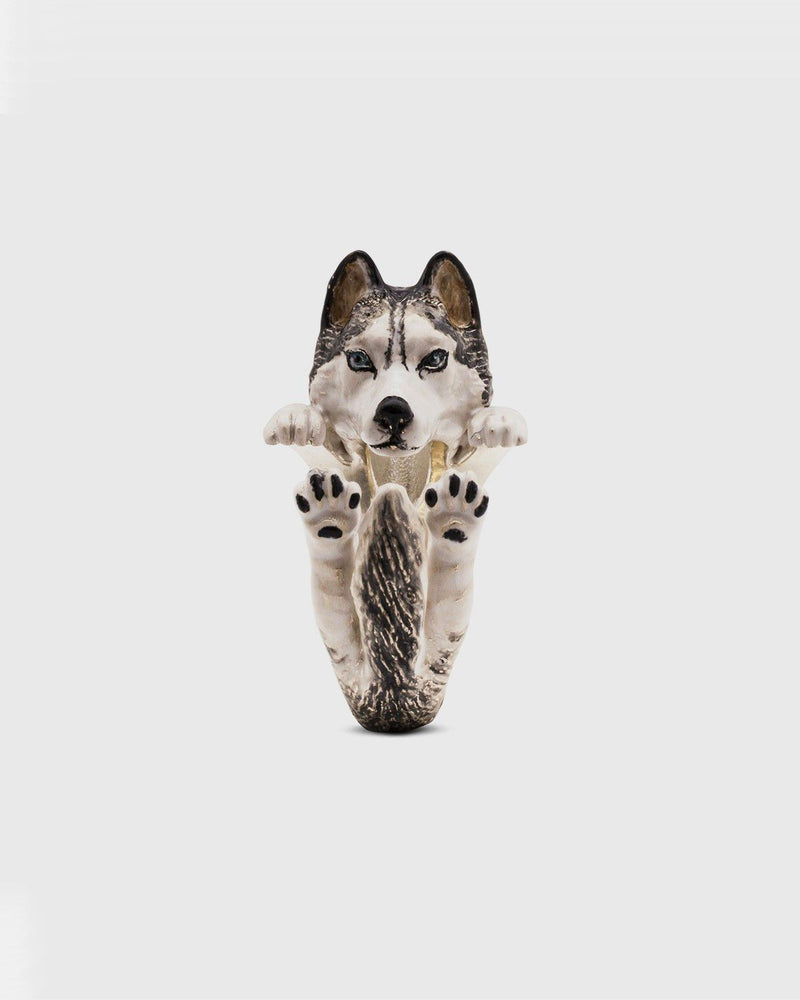 SIBERIAN HUSKY FINE RING / ENAMELLED