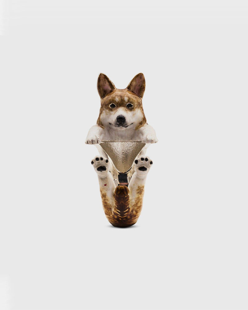 BAGUE HUG WELSH CORGI PEMBROKE / ÉMAIL