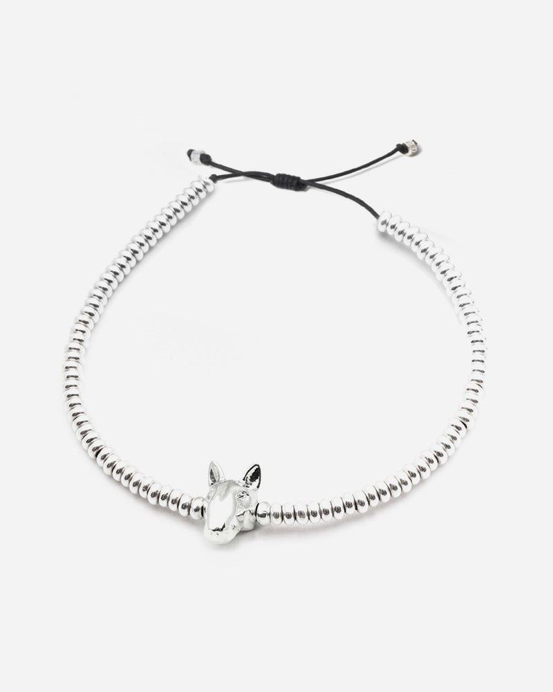 BRACCIALE DOG FEVER TESTA BULL TERRIER IN ARGENTO