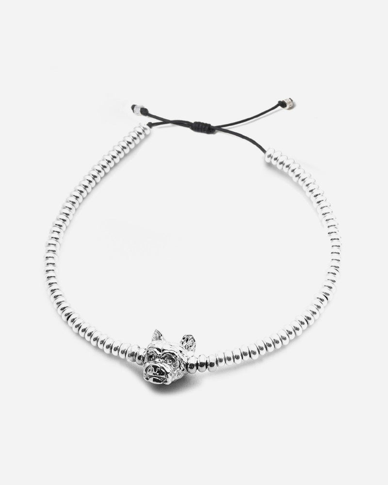 BRACCIALE DOG FEVER TESTA YORKSHIRE IN ARGENTO