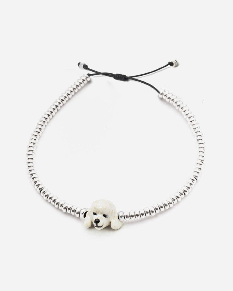 BRACCIALE DOG FEVER TESTA BARBONCINO SMALTATO