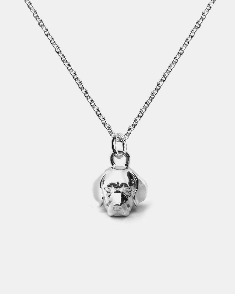 BEAGLE PENDANT NECKLACE F040 L60 / POLISHED SILVER