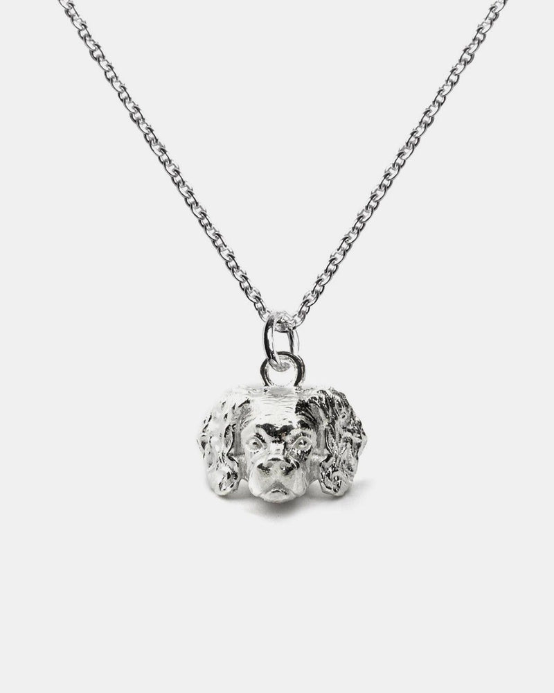 CAVALIER KING PENDANT NECKLACE F040 L60 / POLISHED SILVER