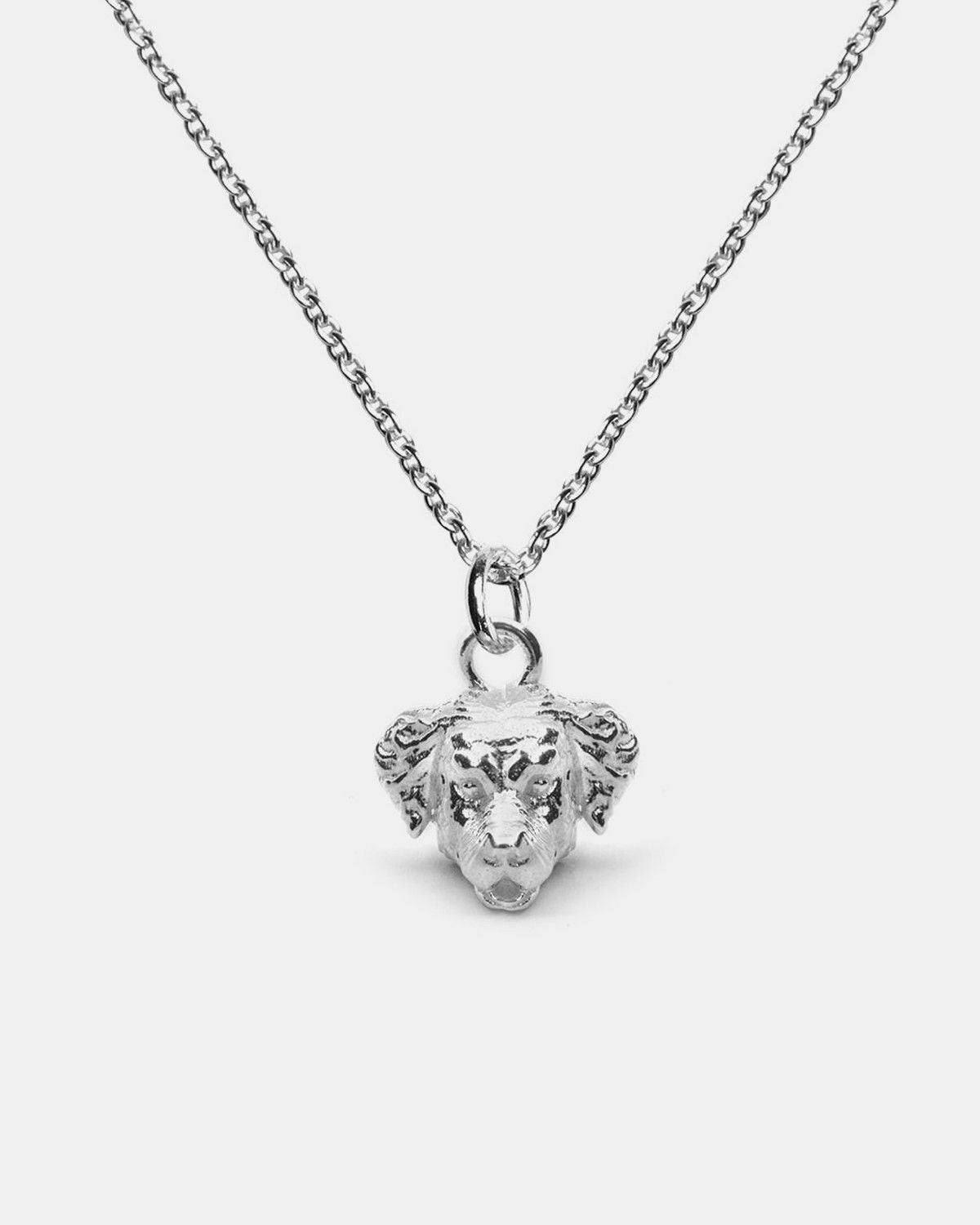 COLLIER PENDENTIF GOLDEN RETRIEVER / ARGENT