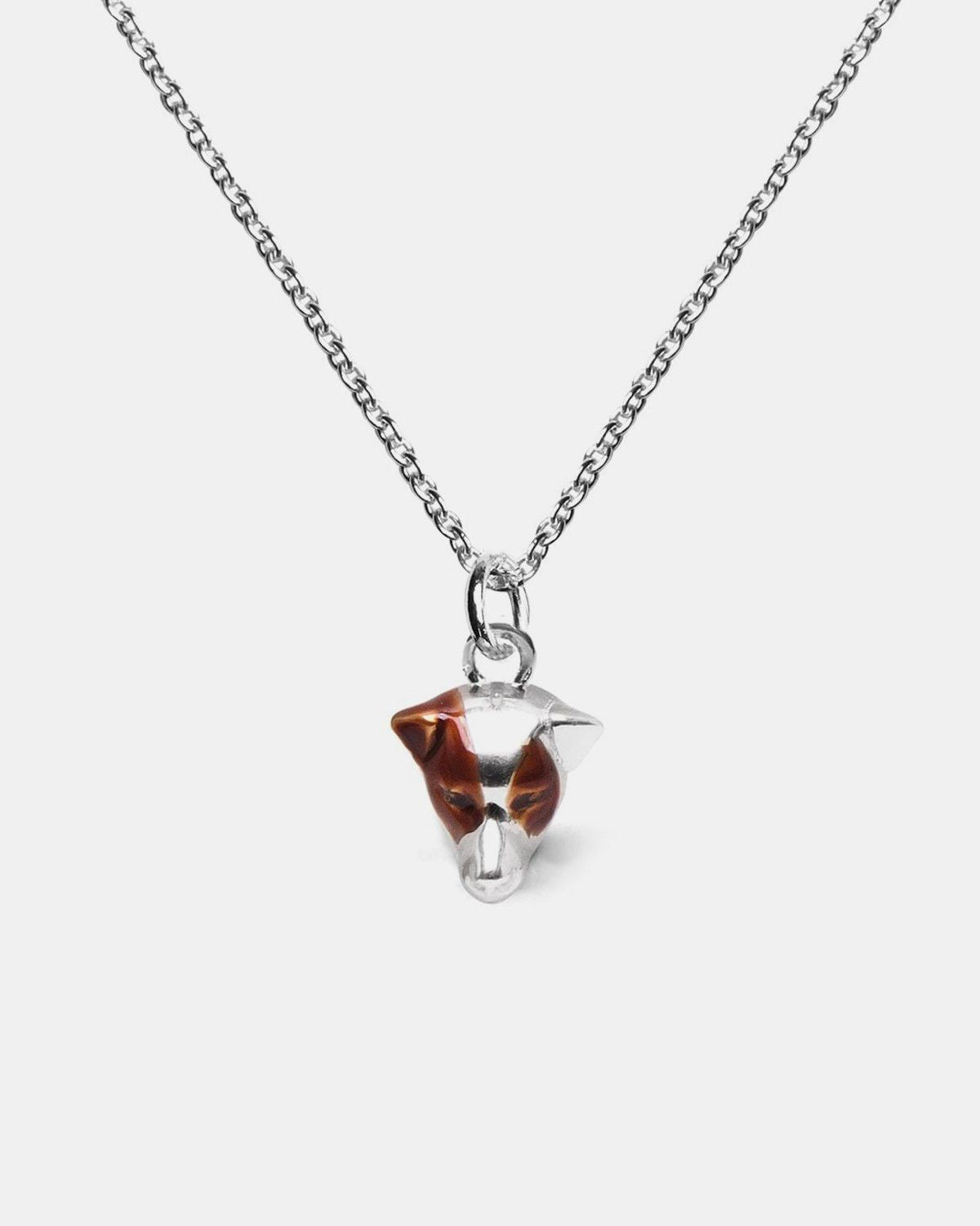 COLLIER PENDENTIF JACK RUSSEL / ARGENT