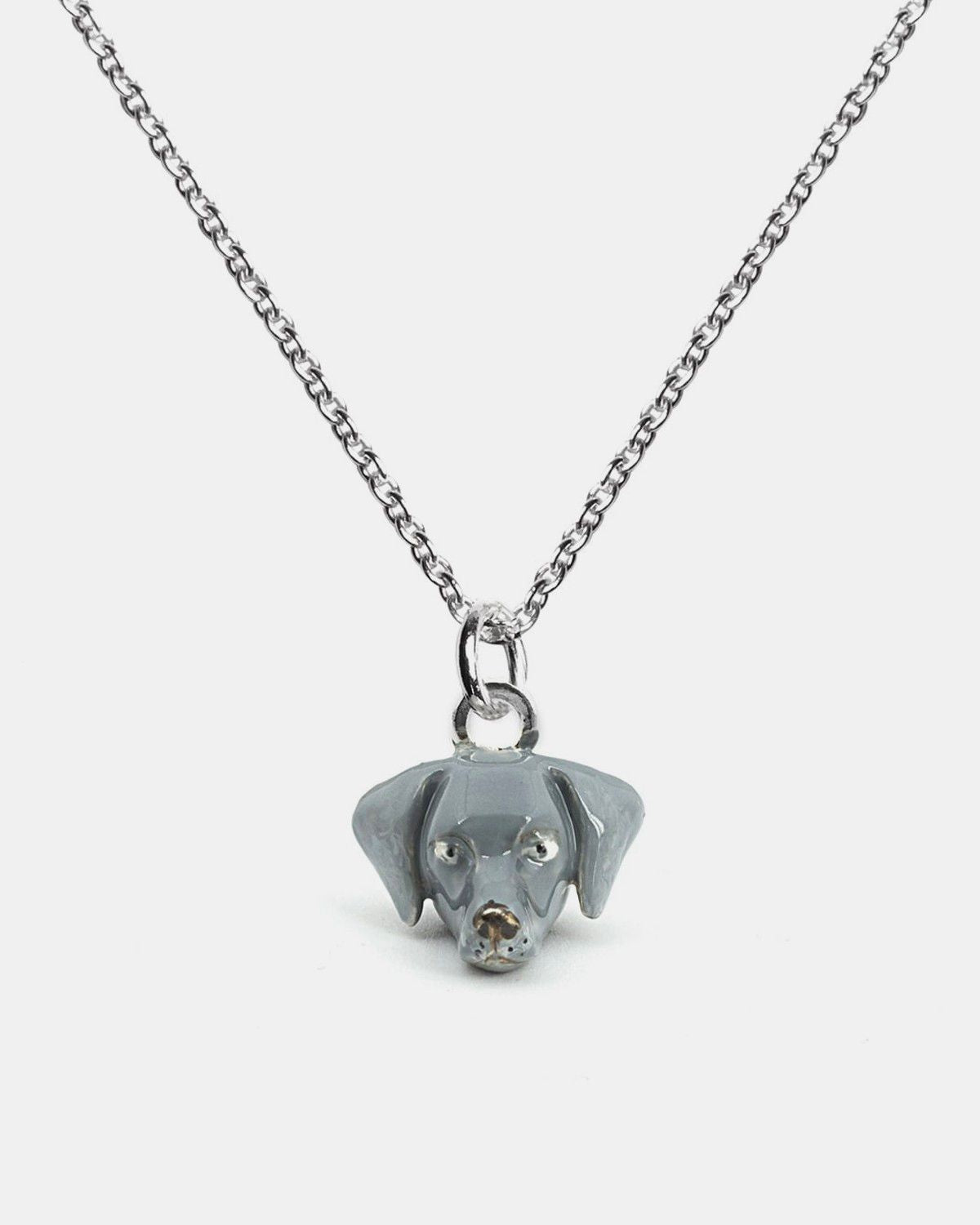 COLLAR COLGANTE WEIMARANER / ESMALTE