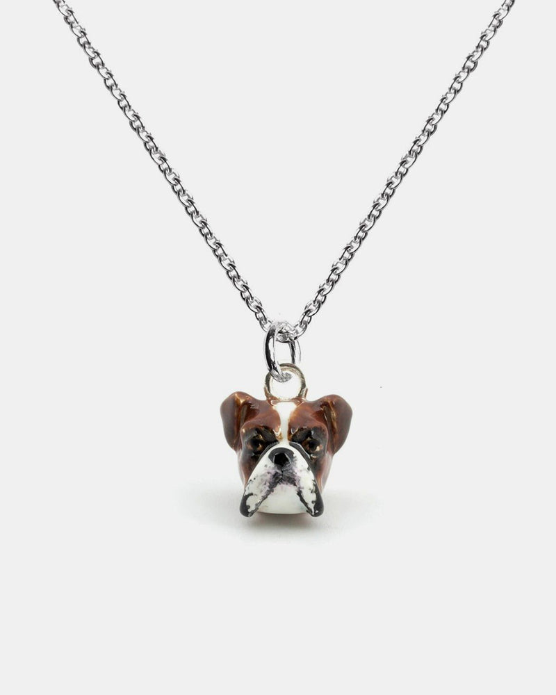 BOXER PENDANT NECKLACE F040 L60 / ENAMELLED
