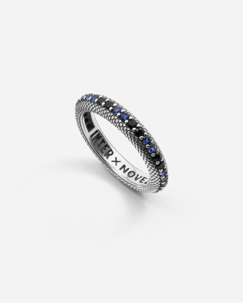 IM INTER X NOVE25 SCHALENRING MIT NERAZZURRI DIAMANTEN