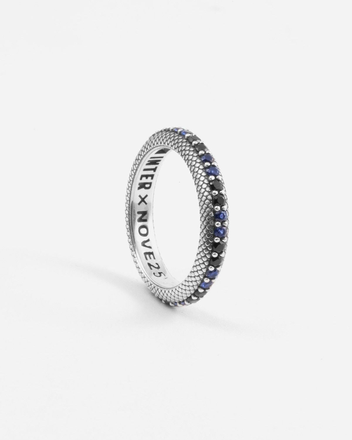 IM INTER X NOVE25 SCHALENRING MIT NERAZZURRI DIAMANTEN