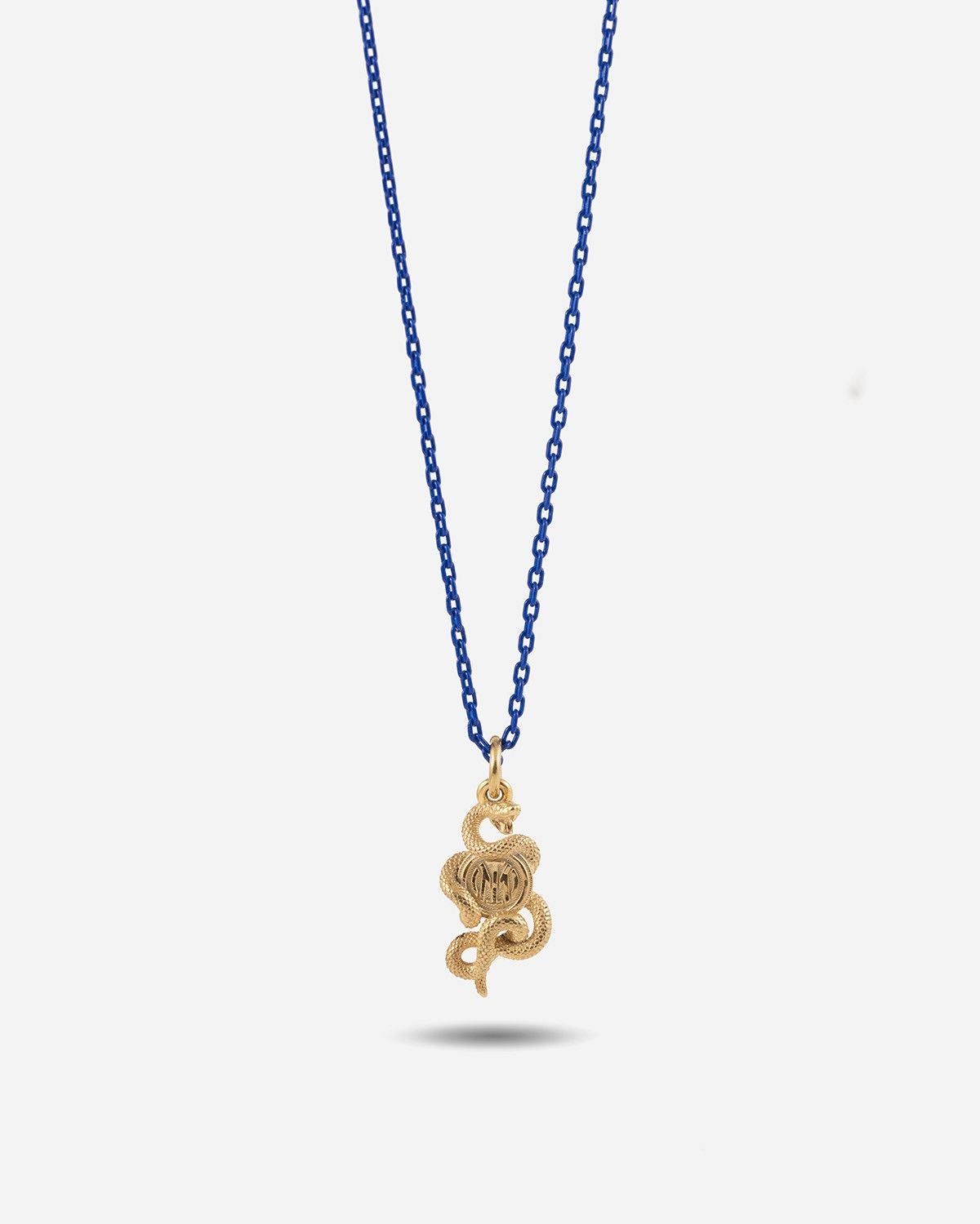 COLLANA SMALTATA PENDENTE BISCIONE ORO INTER X NOVE25