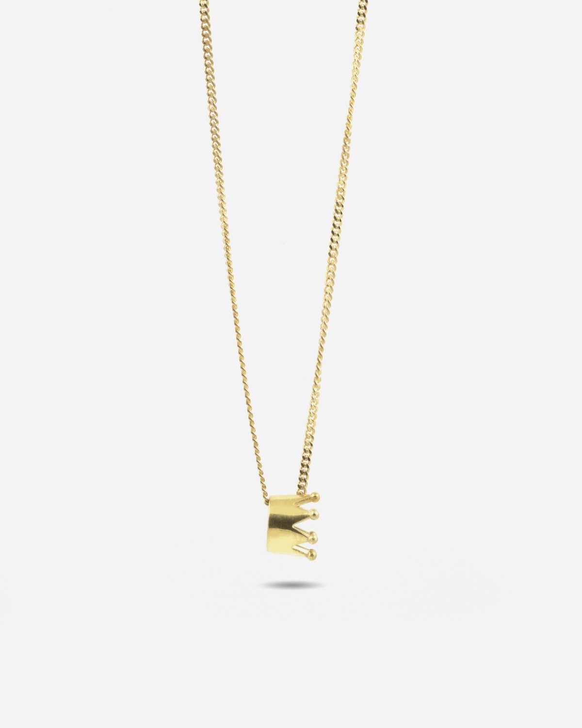 COLLIER AVEC PENDENTIF COURONNE KEBHOUZE PLAQUÉ OR