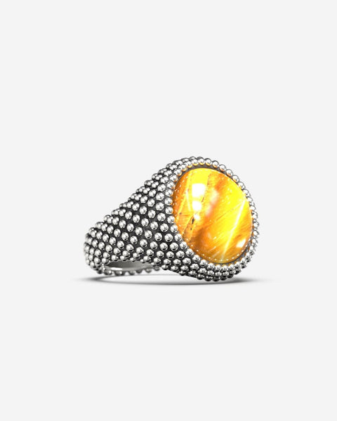 M*A様 NOVE25 CORUNDUM DOTTED SQUARE RING DOTTED ROUND SIGNET RING WITH STONE – Nove25