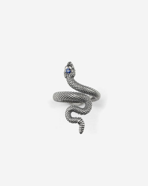SNAKE RING WITH BLU SPINEL – Nove25