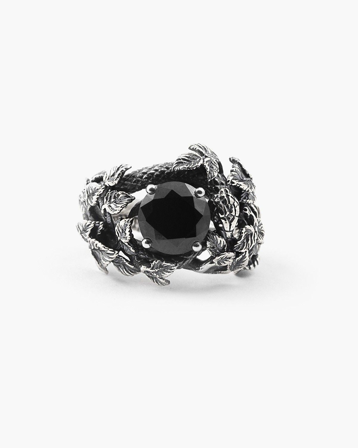 BAGUE EDEN SOLITAIRE AVEC ZIRCON NOIR