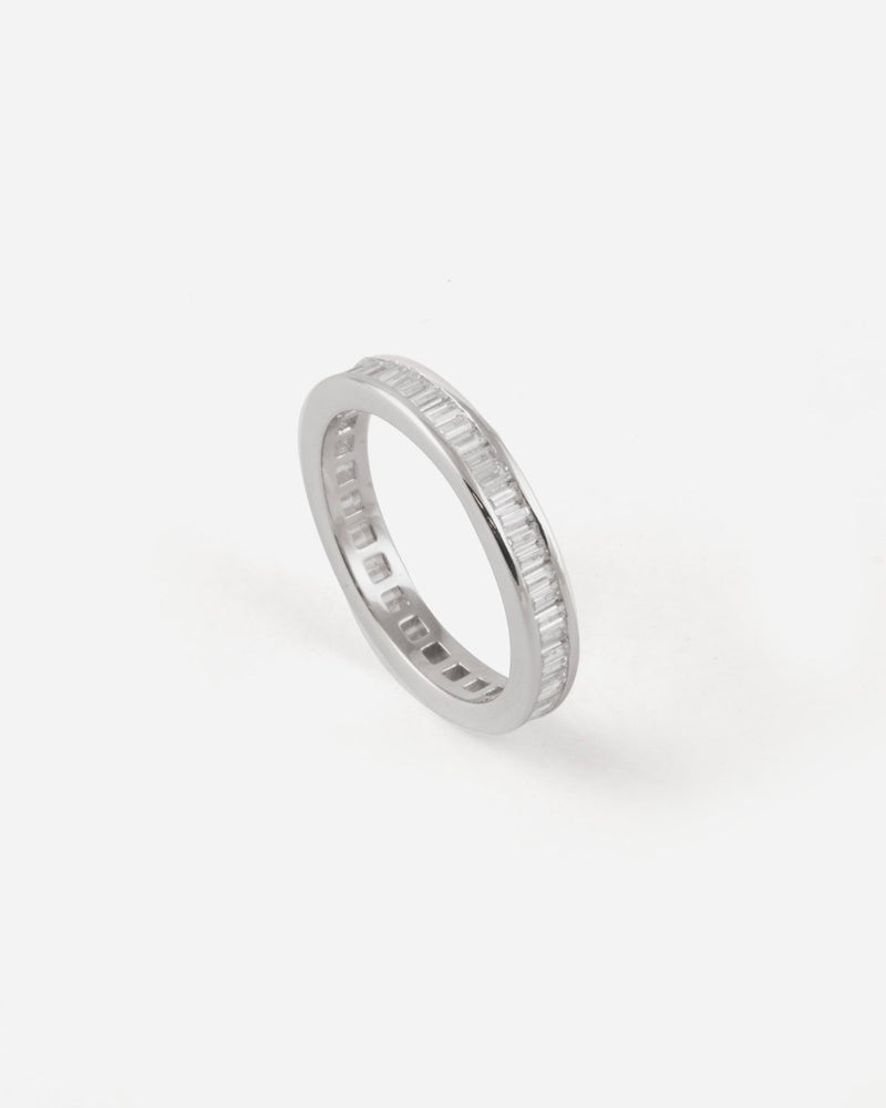 BAGUE ALLIANCE EN ARGENT AVEC BRILLANTS
