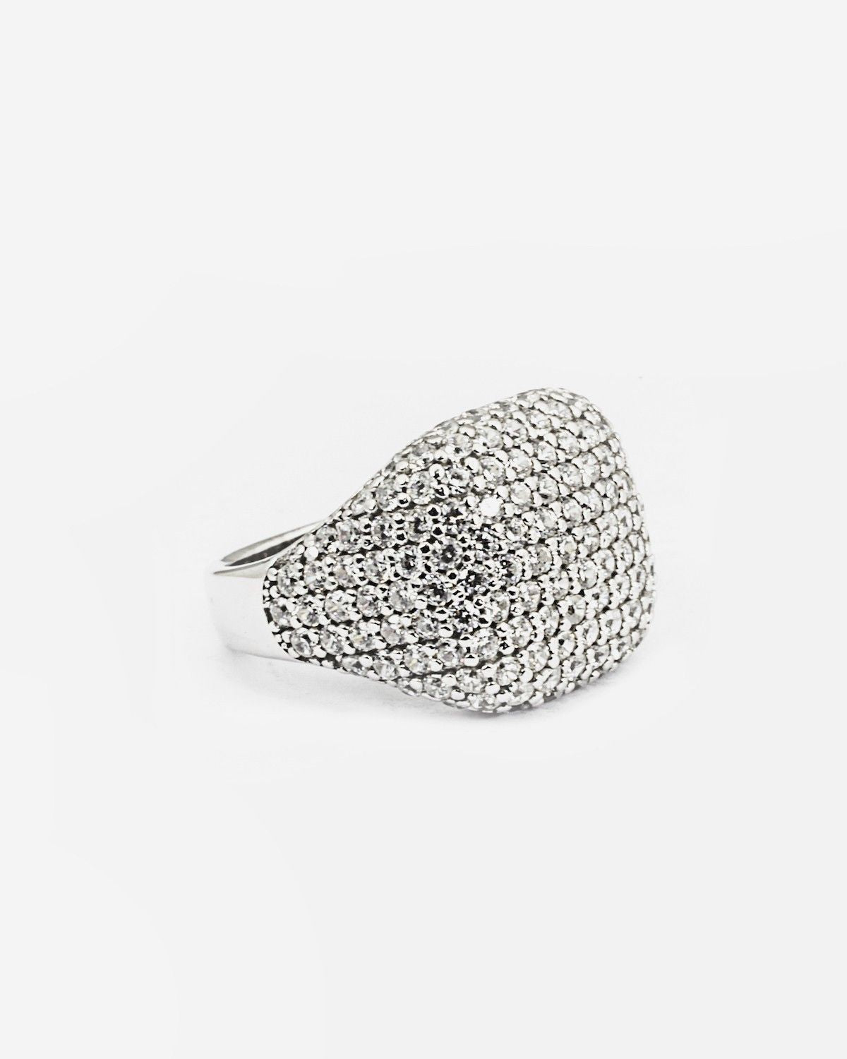 ZIRCON SQUARE SIGNET RING