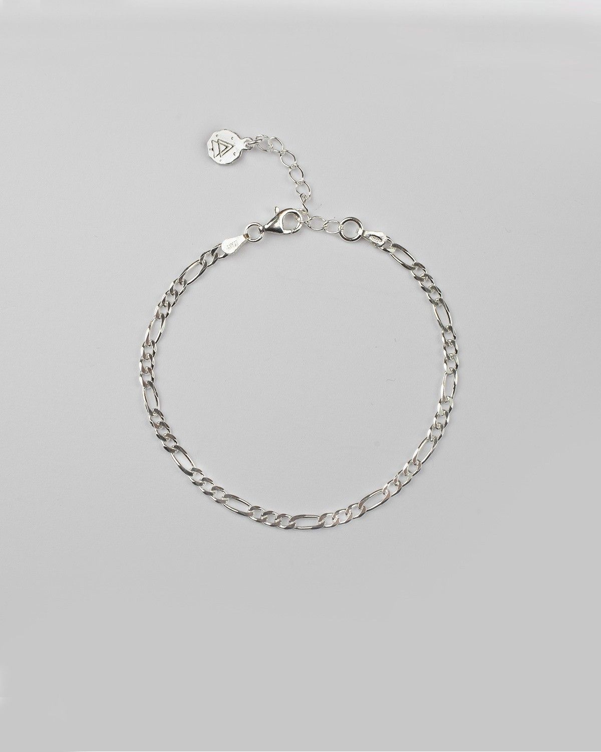 BRACELET GOURMETTE 080 3+1 ARGENT