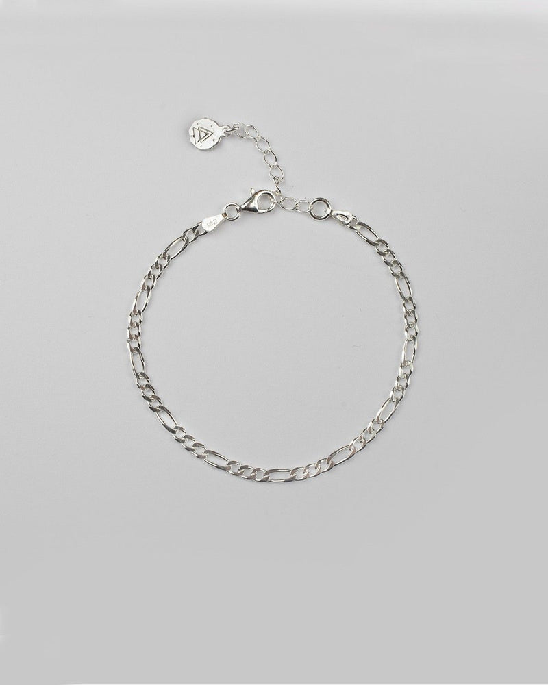 BRACELET GOURMETTE 080 3+1 ARGENT