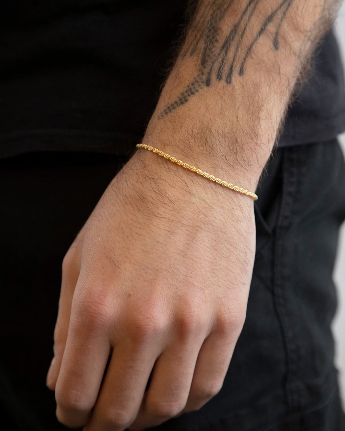 050 ROPE BRACELET / POLISHED YELLOW GOLD