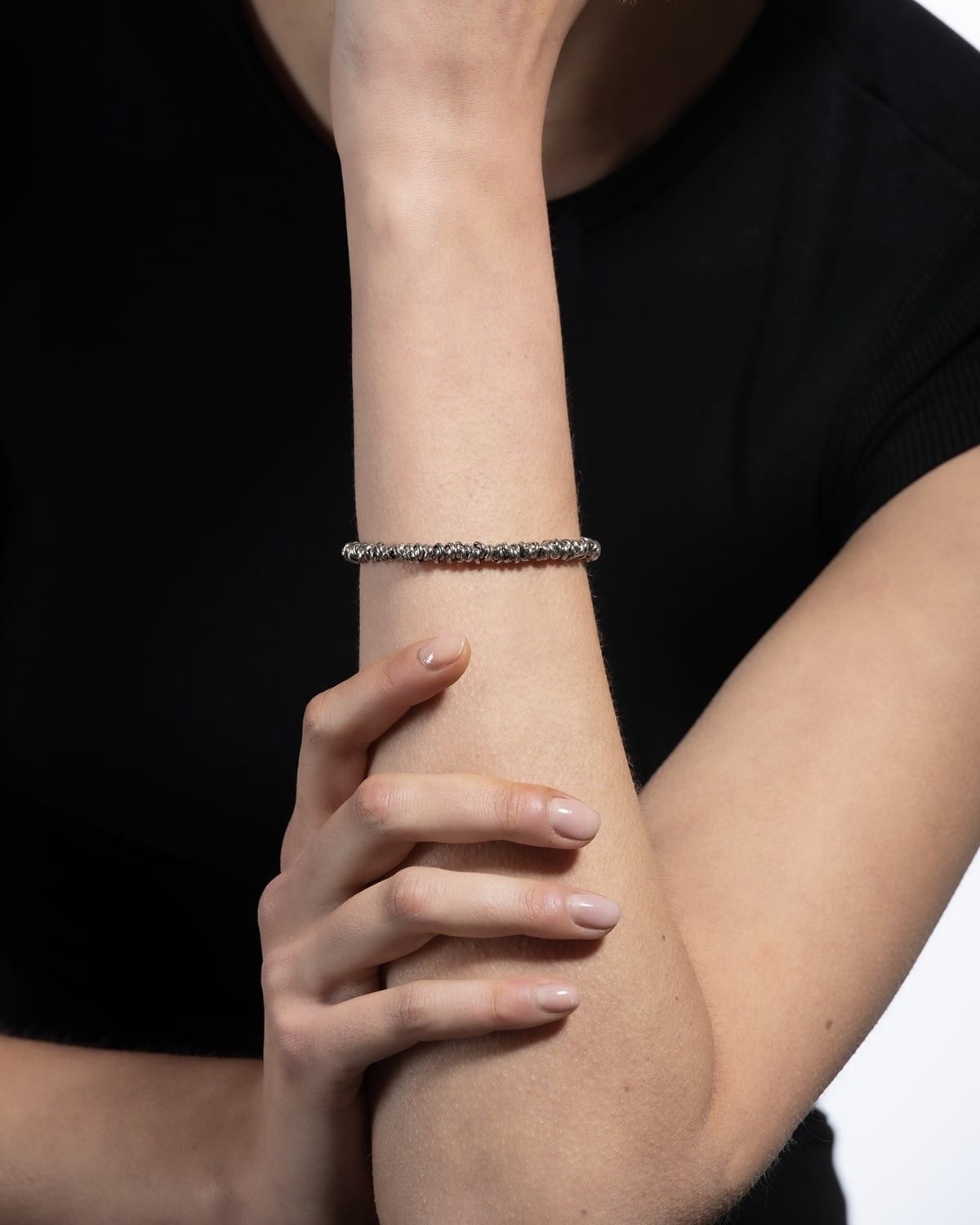BRACELET MINI ANNEAUX / ARGENT BRUNI BRILLANT