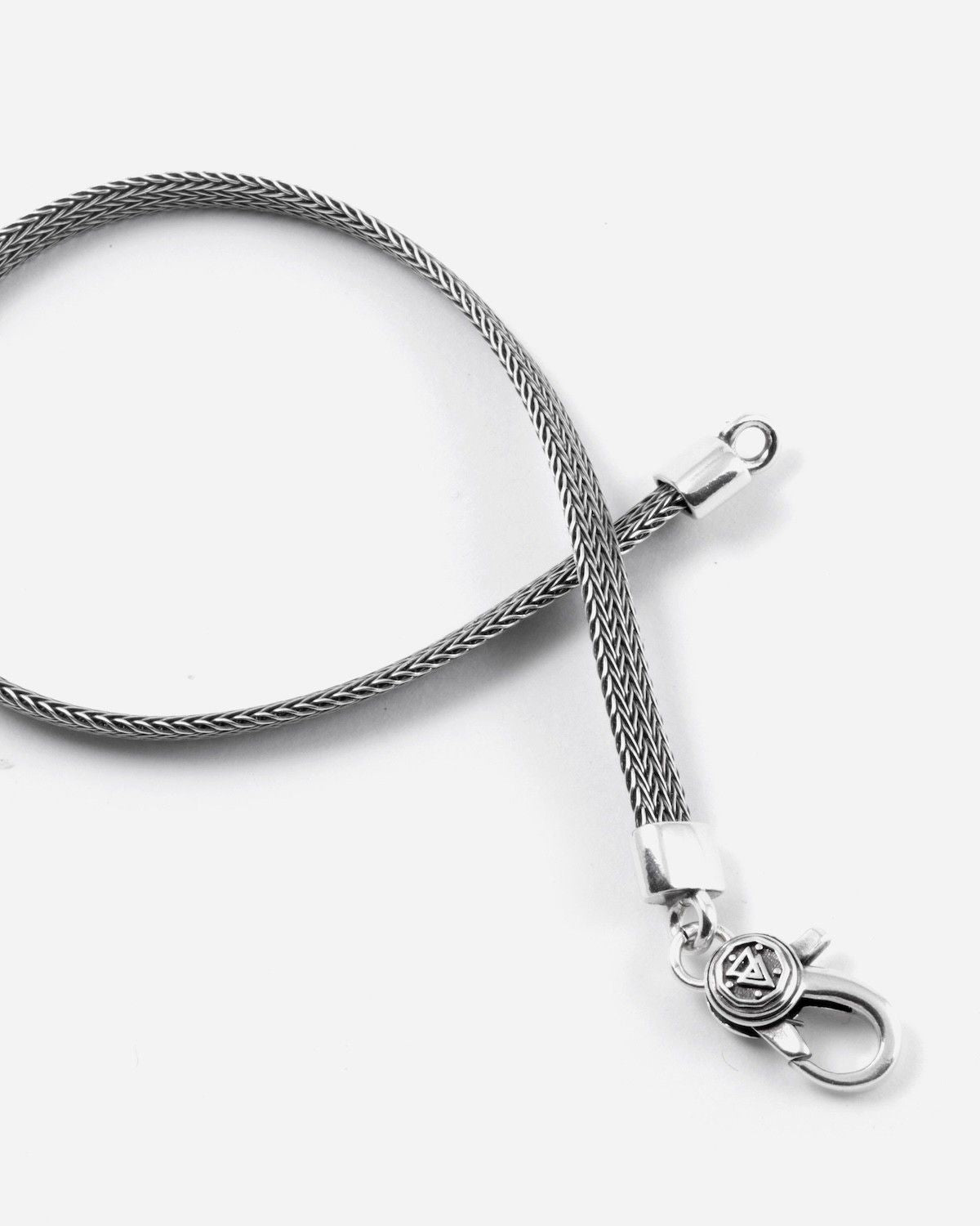 BRACCIALE CALZA PIATTA IN ARGENTO