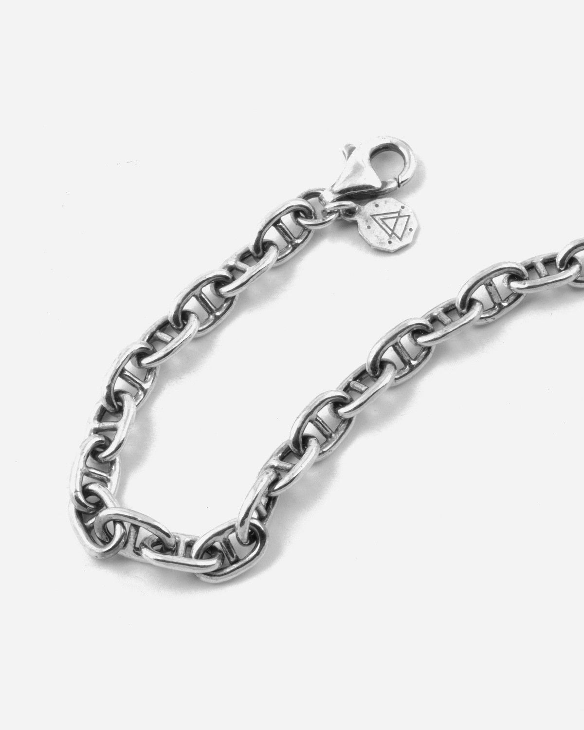 BRACELET CHAÎNES À MAILLONS À ÉTAIS EN ARGENT