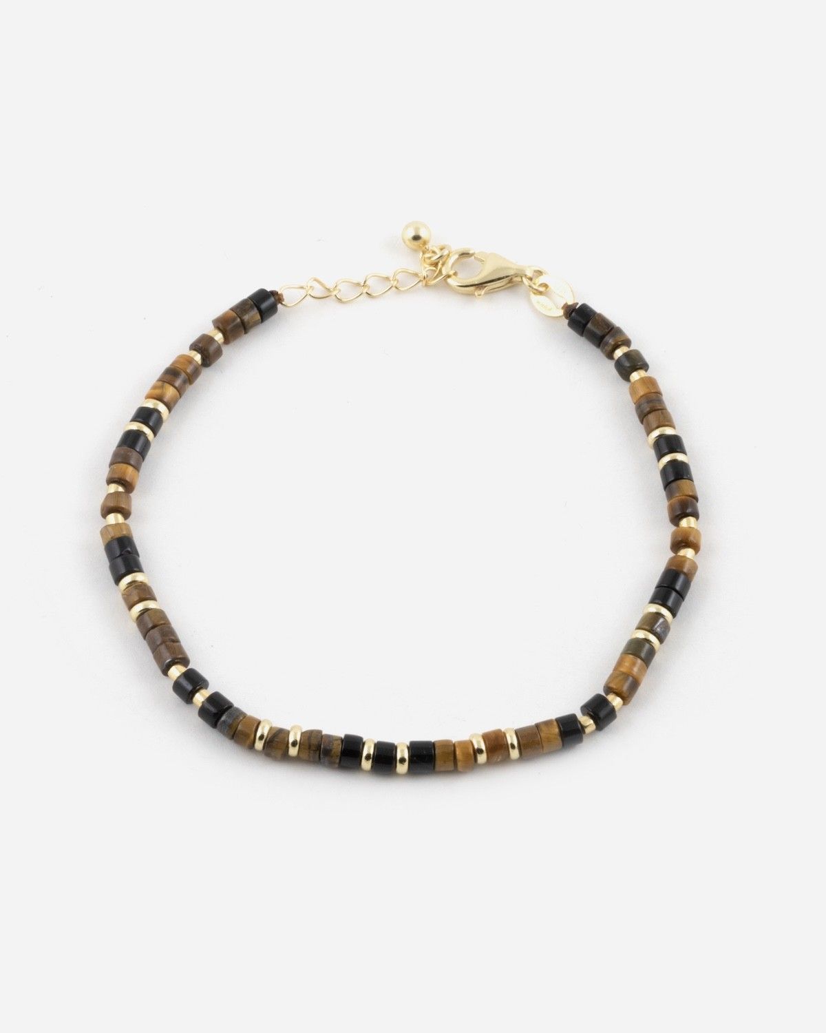 GOLD PLATED MINI BROWN ELEMENTS BRACELET