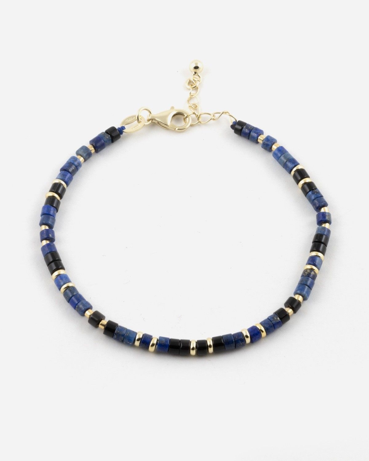 GOLD PLATED MINI BLUE ELEMENTS BRACELET