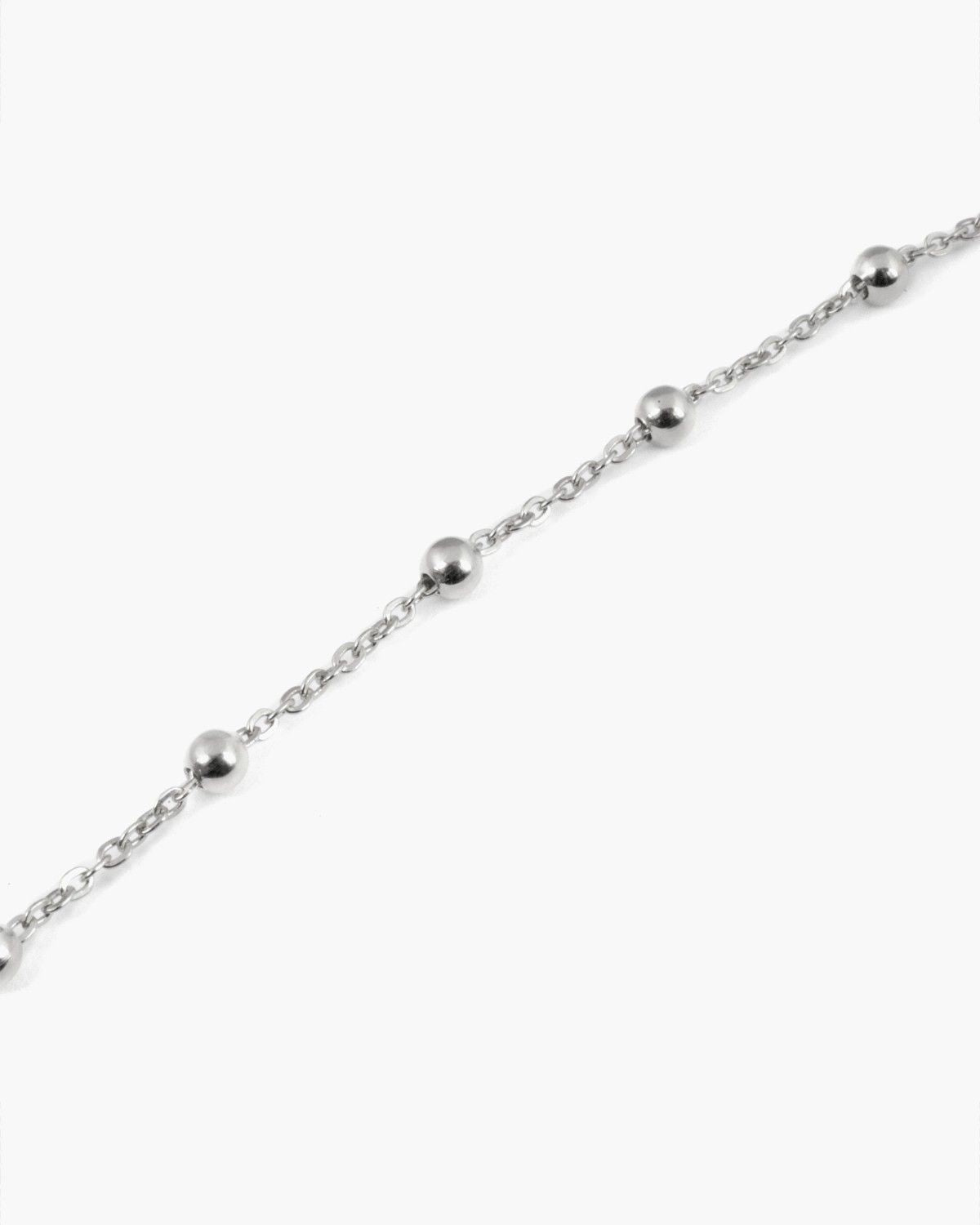 MINI ROSARY SILVER ANKLET