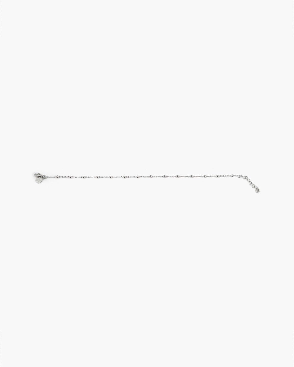 MINI ROSARY SILVER ANKLET