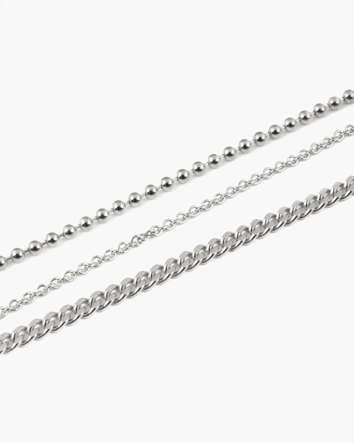 CHEVILLE TROIS CHAÎNES ARGENT