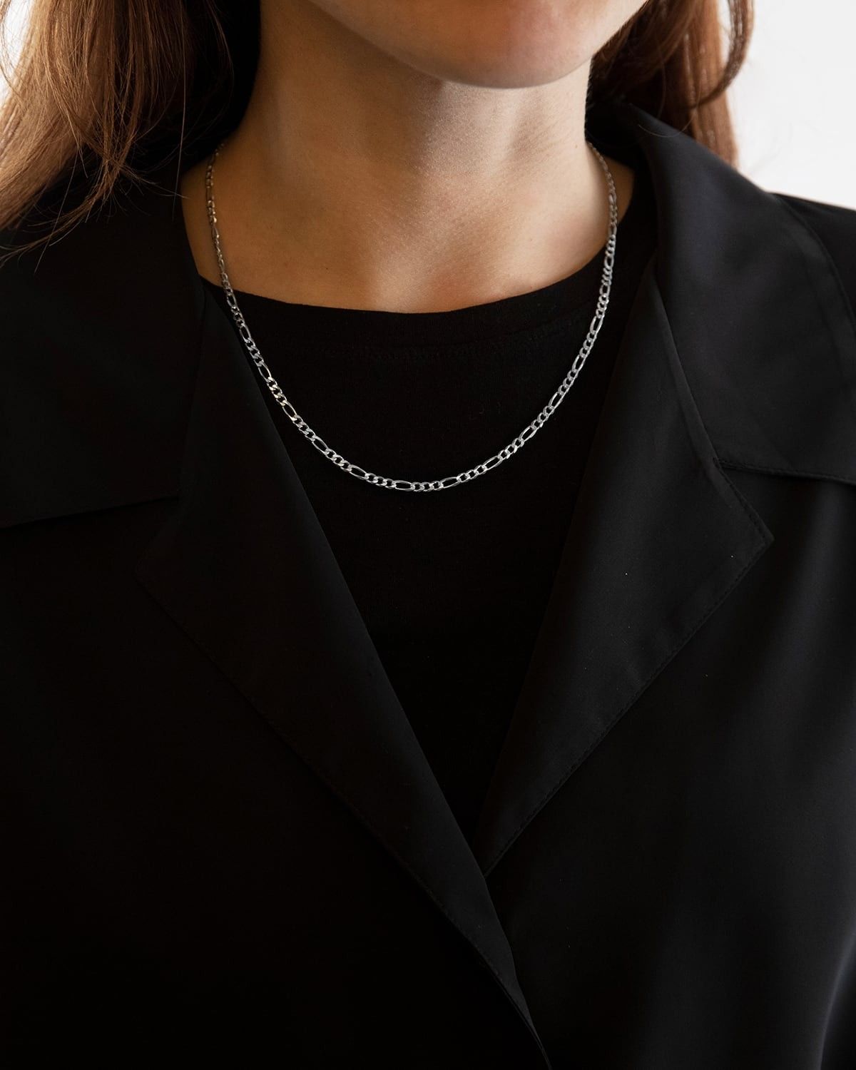 COLLANA GRUMETTA 080 3+1 IN ARGENTO
