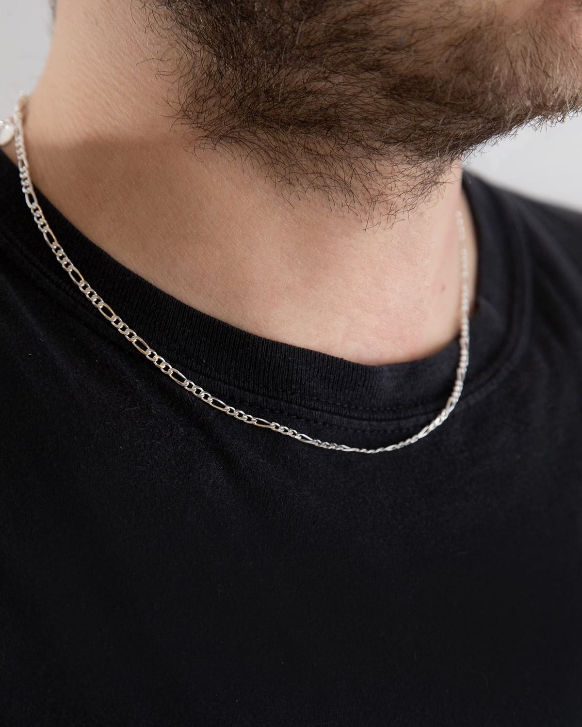 COLLANA GRUMETTA 080 3+1 IN ARGENTO