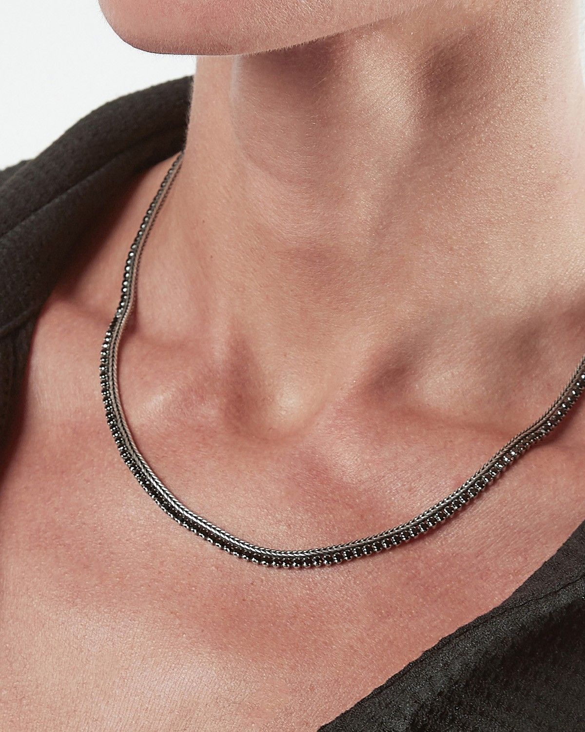 COLLIER TENNIS BLACK FOXTAIL