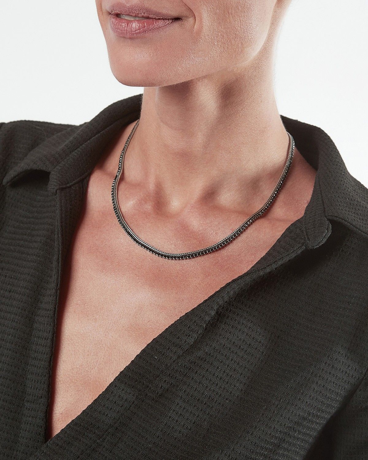 COLLIER TENNIS BLACK FOXTAIL