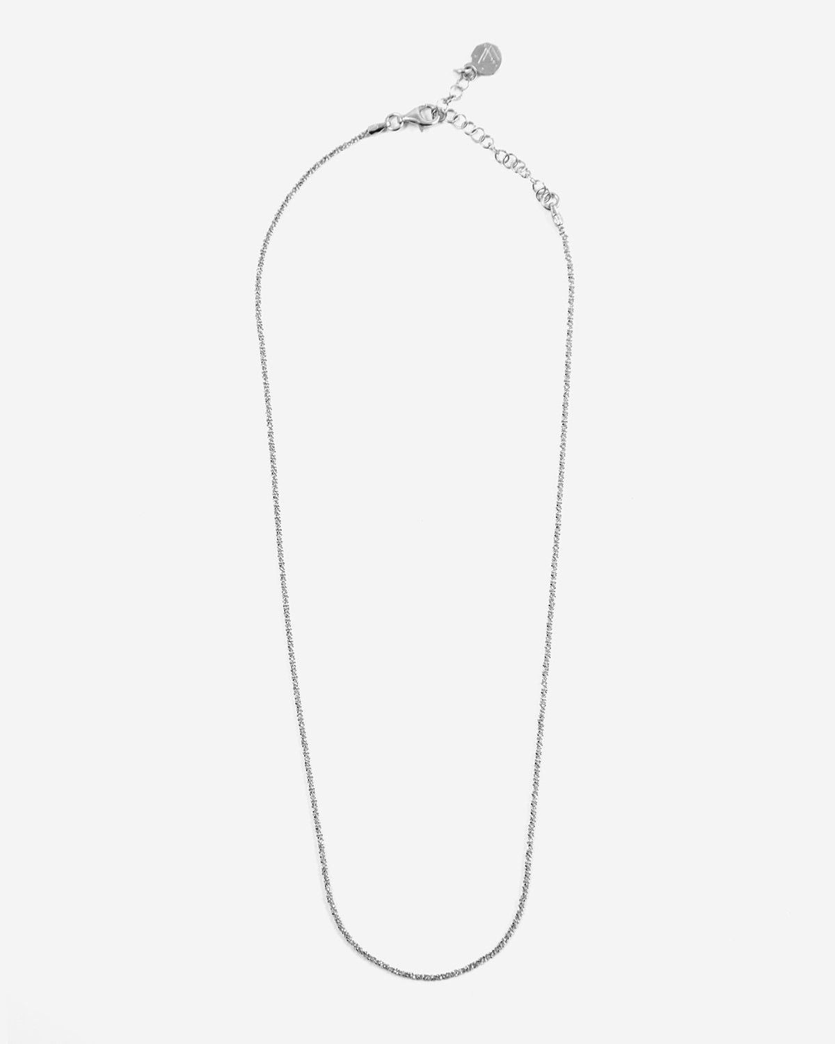 COLLANA LUCE IN ARGENTO RODIATA