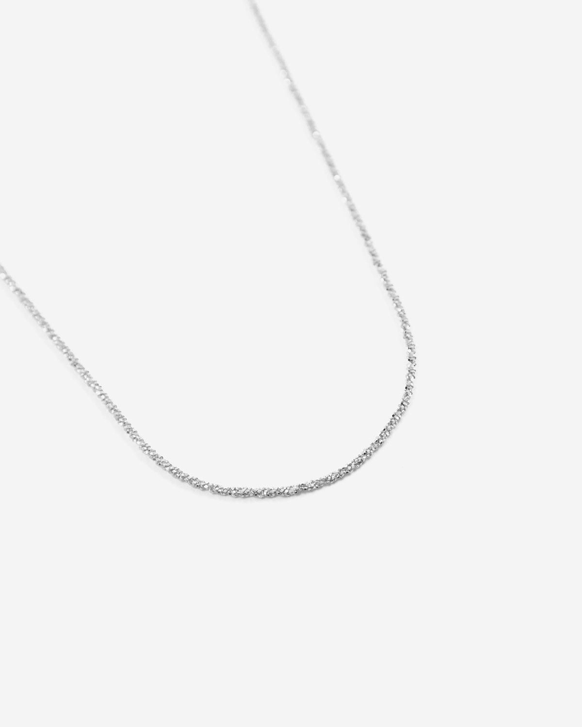 COLLANA LUCE IN ARGENTO RODIATA