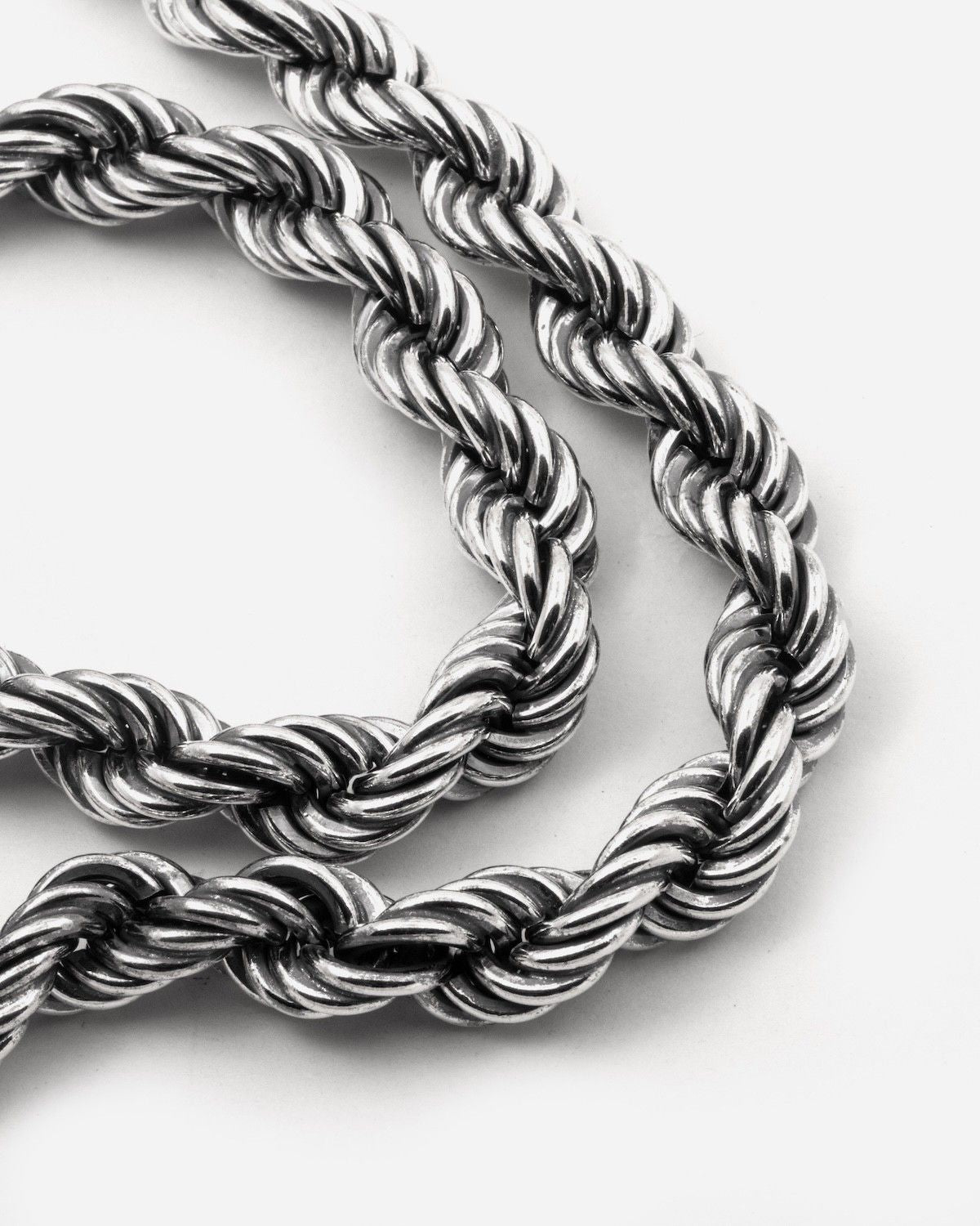 COLLAR CUERDA 180 LIGHT DE PLATA