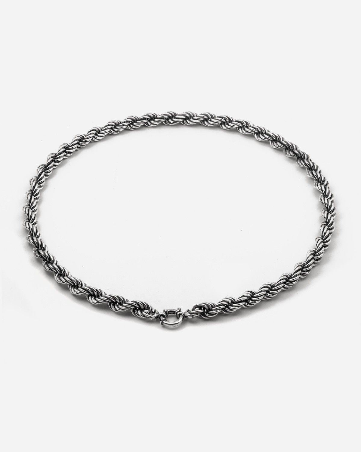 COLLAR CUERDA 180 LIGHT DE PLATA