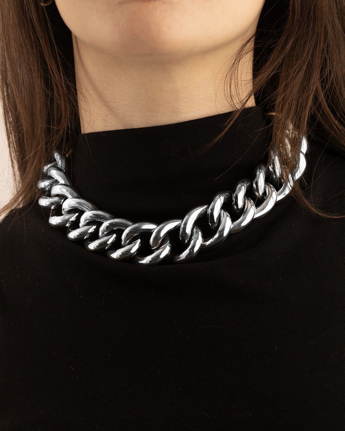 COLLIER GOURMETTE 650 LIGHT EN ARGENT