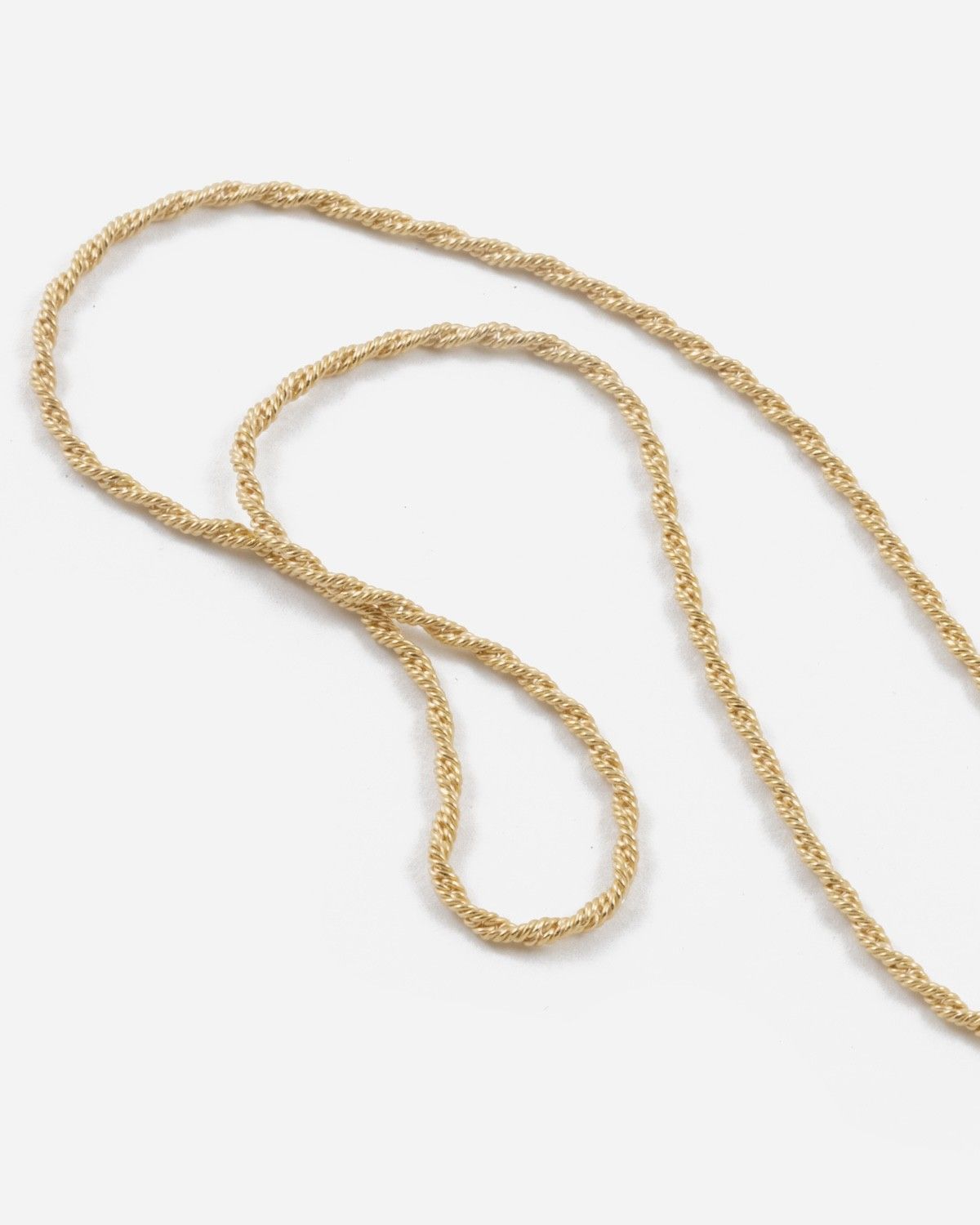 COLLIER MINI CHAÎNE CORDE PLAQUÉ OR