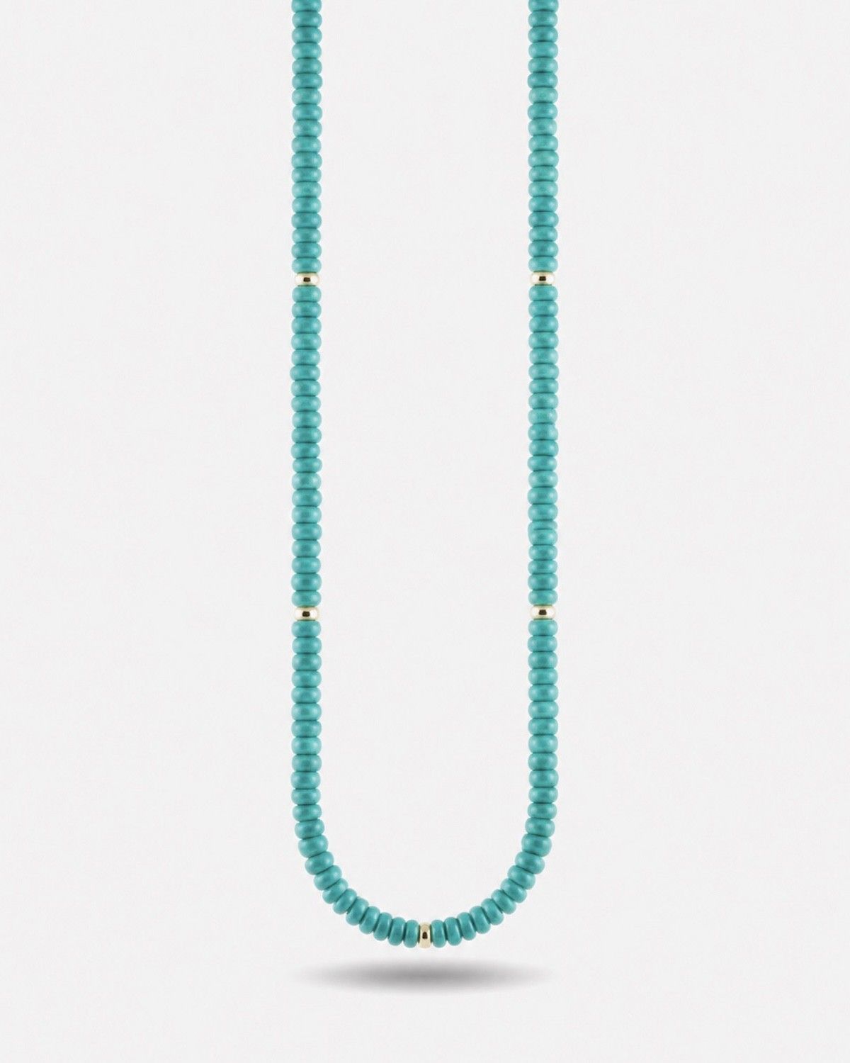 GOLD PLATED LAKE NECKLACE