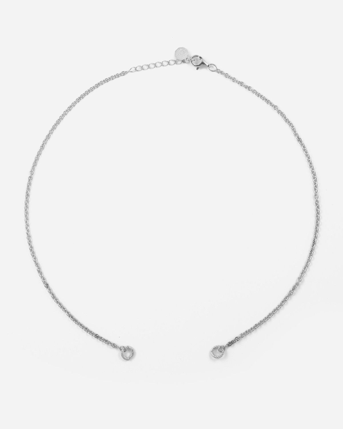 SILVER 060 CABLE CHAIN OPEN NECKLACE