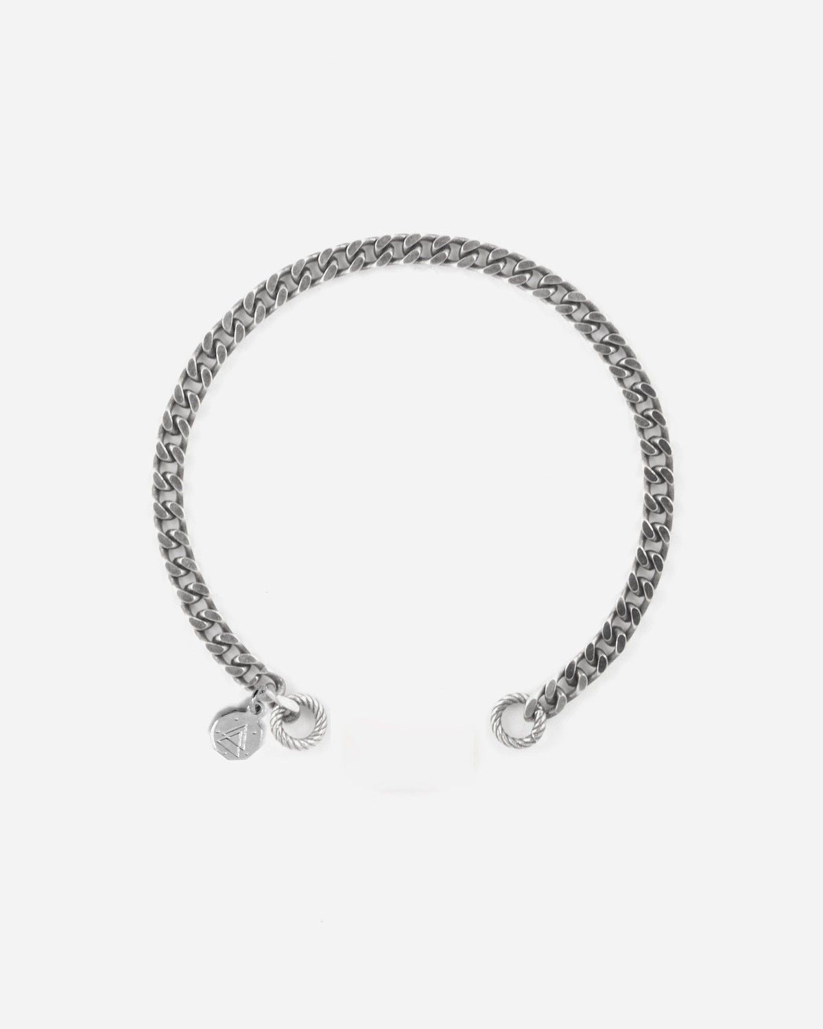 BRACELET GOURMETTE 120 OUVERT EN ARGENT