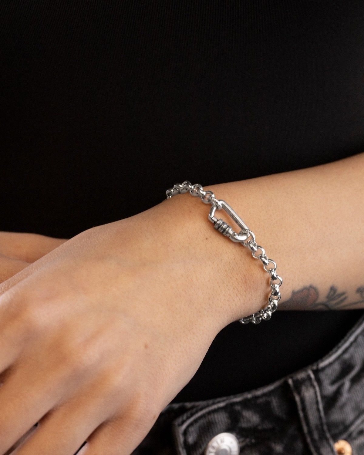 SILBER MINI KARABINERVERSCHLUSS