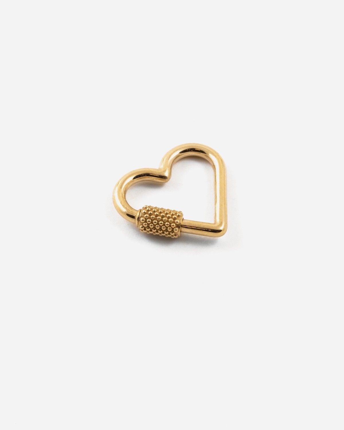 GOLD PLATED BRONZE MINI HEART CLASP