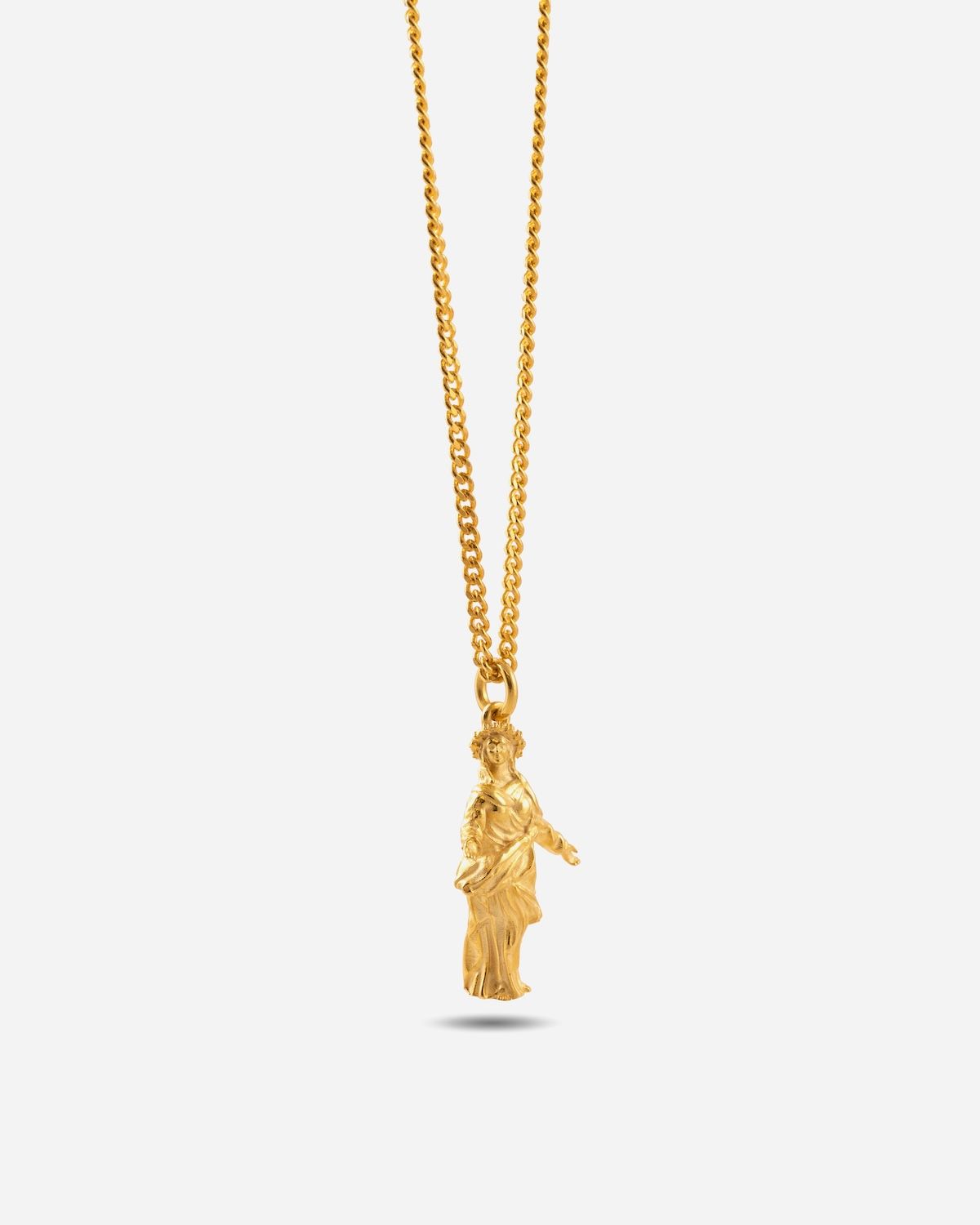 COLLIER AVEC PENDENTIF MADONNINA NOVE25 X MILANO SAYS PLAQUÉ OR
