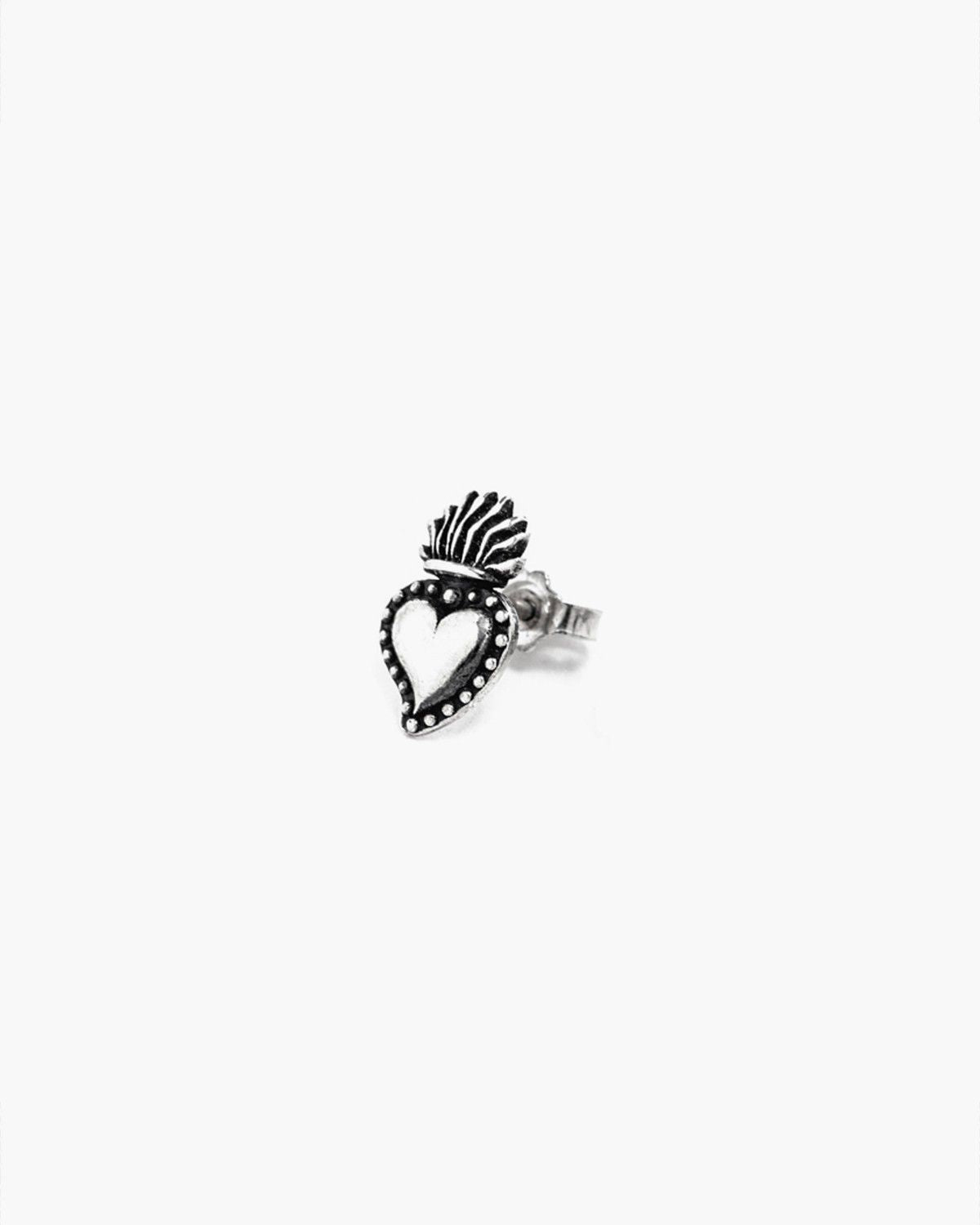 BOUCLE D’OREILLE UNIQUE CŒUR EX-VOTO